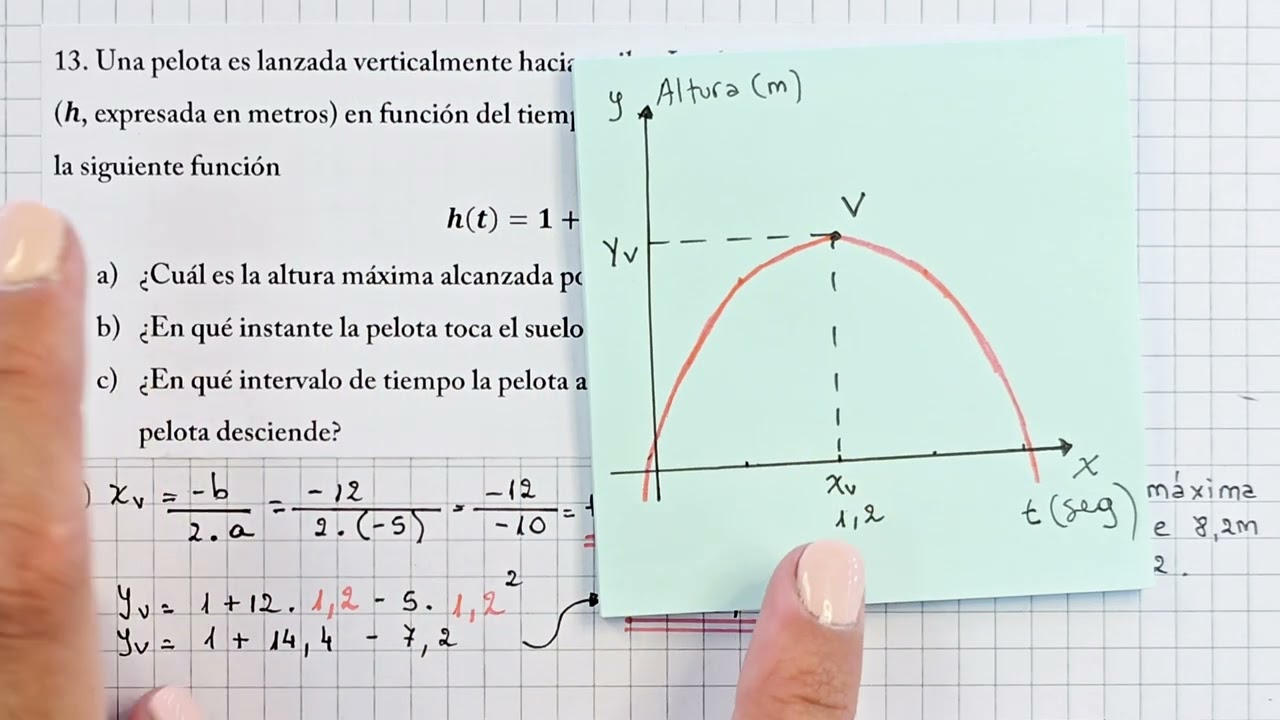 FUNCIÓN CUADRÁTICA - Aplicación en problemas - Ej 2 - Cómo calcular y responder 