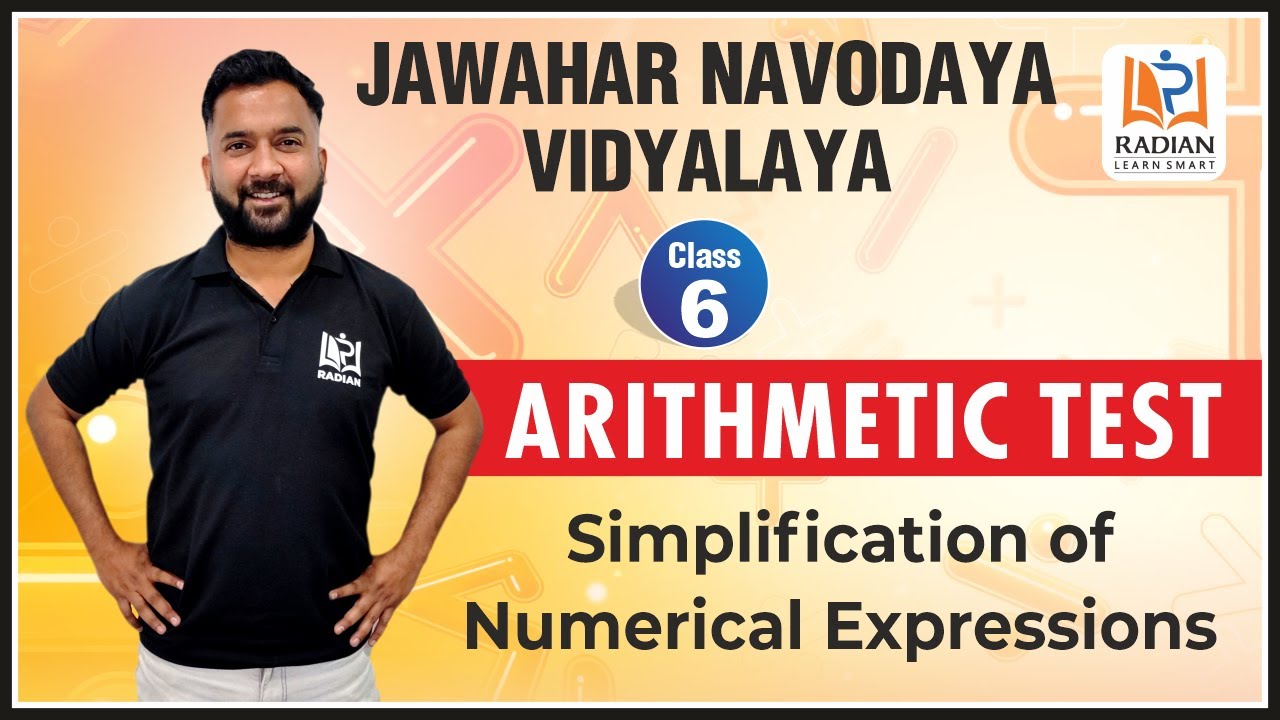 Simplification of Numerical Expressions Class 6 JNV | Jawahar Navodaya Vidyalaya Entrance Exam 2022