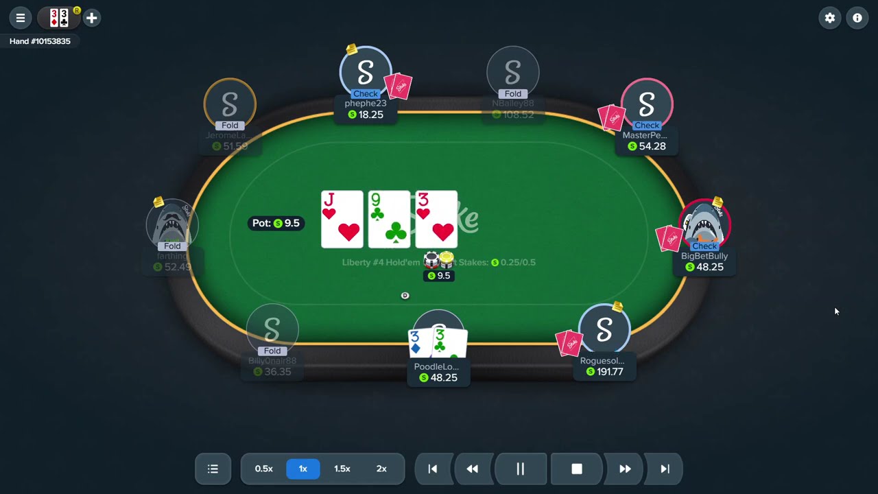 Stake.us Poker 50NL Folding a set on a "safe" flop multiway