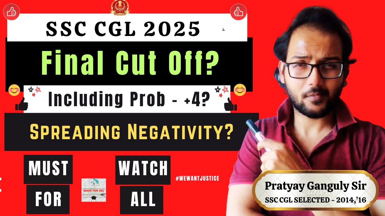 SSC CGL 2025 - Final Cut off Including Probability Marks! Made For SSC