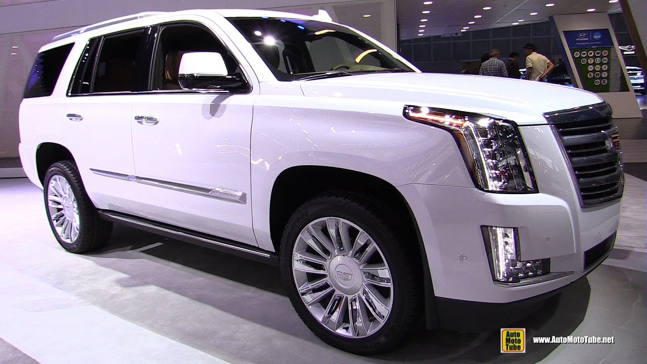 2017 Cadillac Escalade Platinum - Exterior and Interior Walkaround - 2016 LA Auto Show