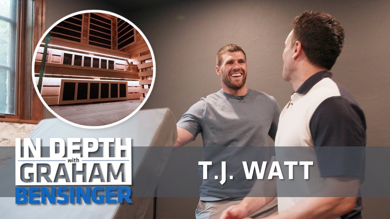 T.J. Watt’s basement tour: Luxury sauna, cold plunge, and $5.6M check