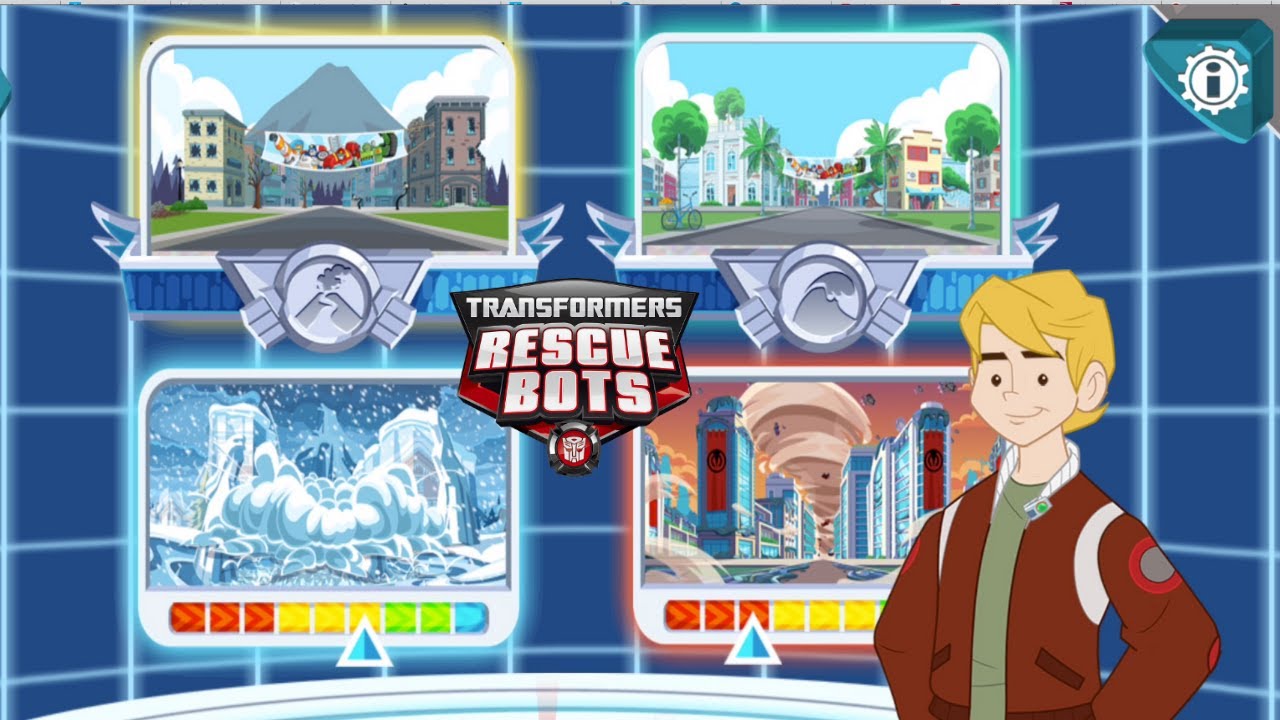 Transformers Rescue Bots: Dash 🤖COMPLETE exciting missions in 4 major cities, including Griffin Rock