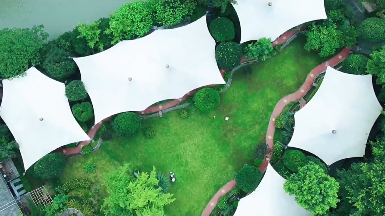 Luxury Glamping Tent Resort Campground & PTFE Tension Structure & Custom Awnings   Chengdu, China