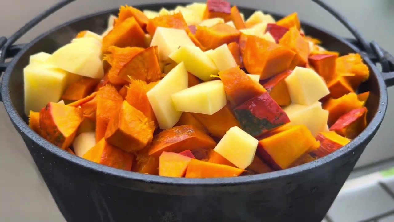 Kürbis für den Winter auf dem Hobo einkochen  🎃 🔥 🫙 🥶 