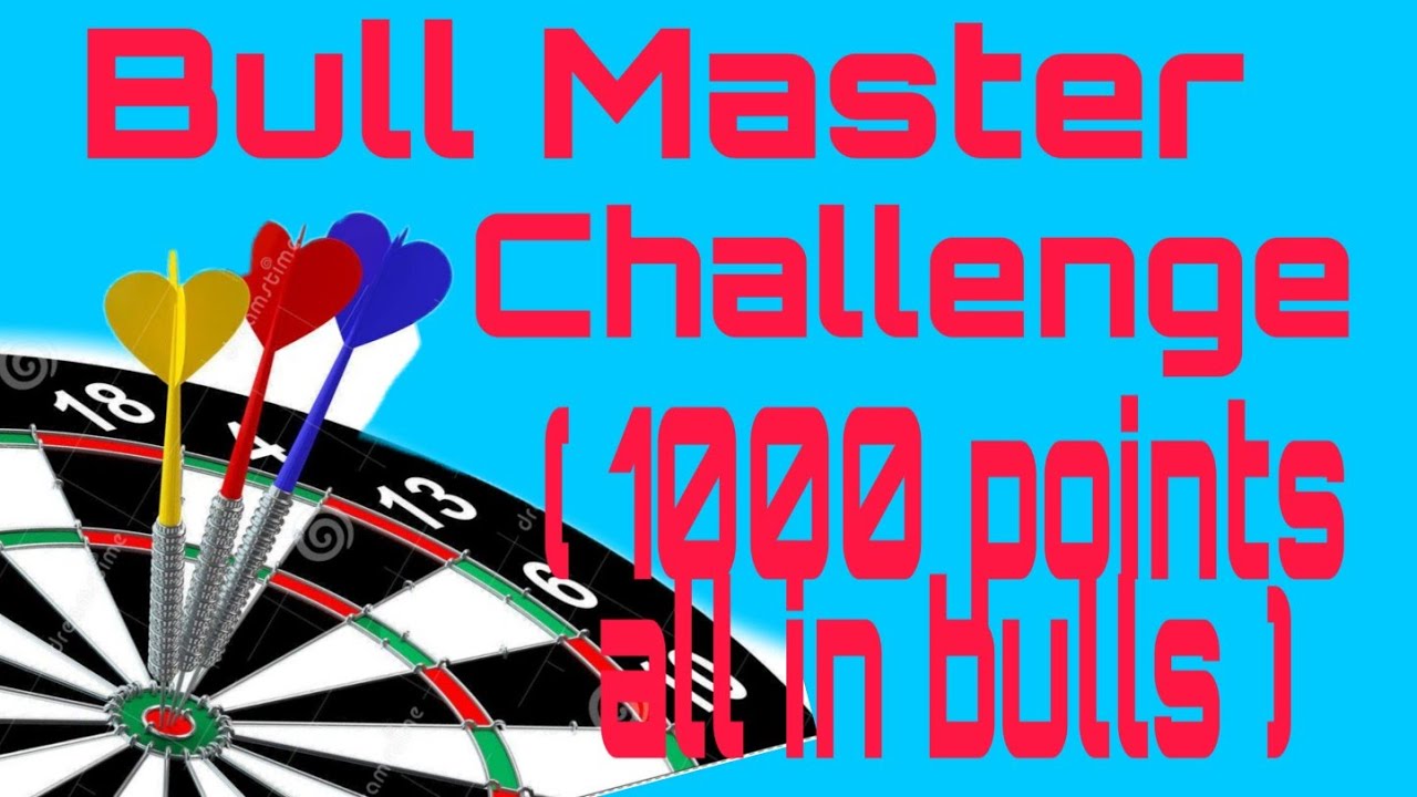 #bullmasterchallenge 🔴Bull Master Challenge(1000 points all in bulls )🎯🎯🎯