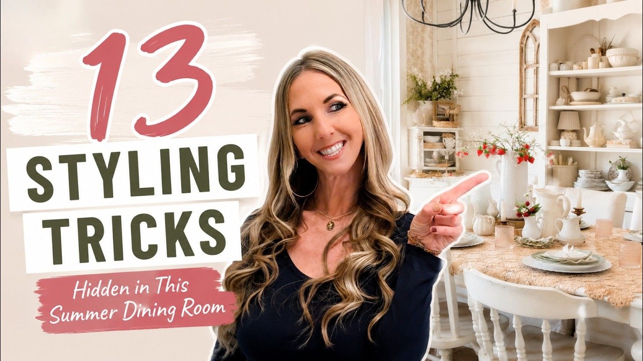 Decorate My Whimsical Summer Dining Room With Me | 13 Easy Styling Tricks