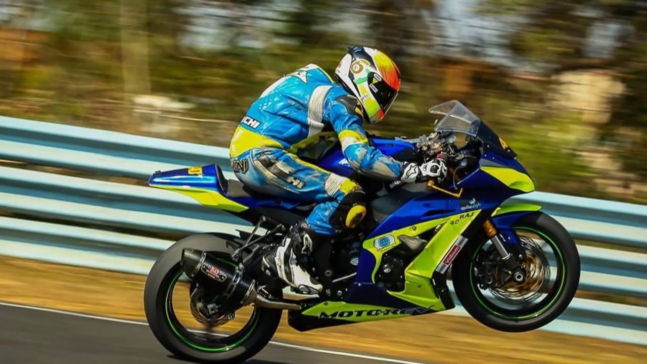 Valentino Rossi of India - Fastest Indian on a Motorcycle - MMSC Race Track on ZX10R