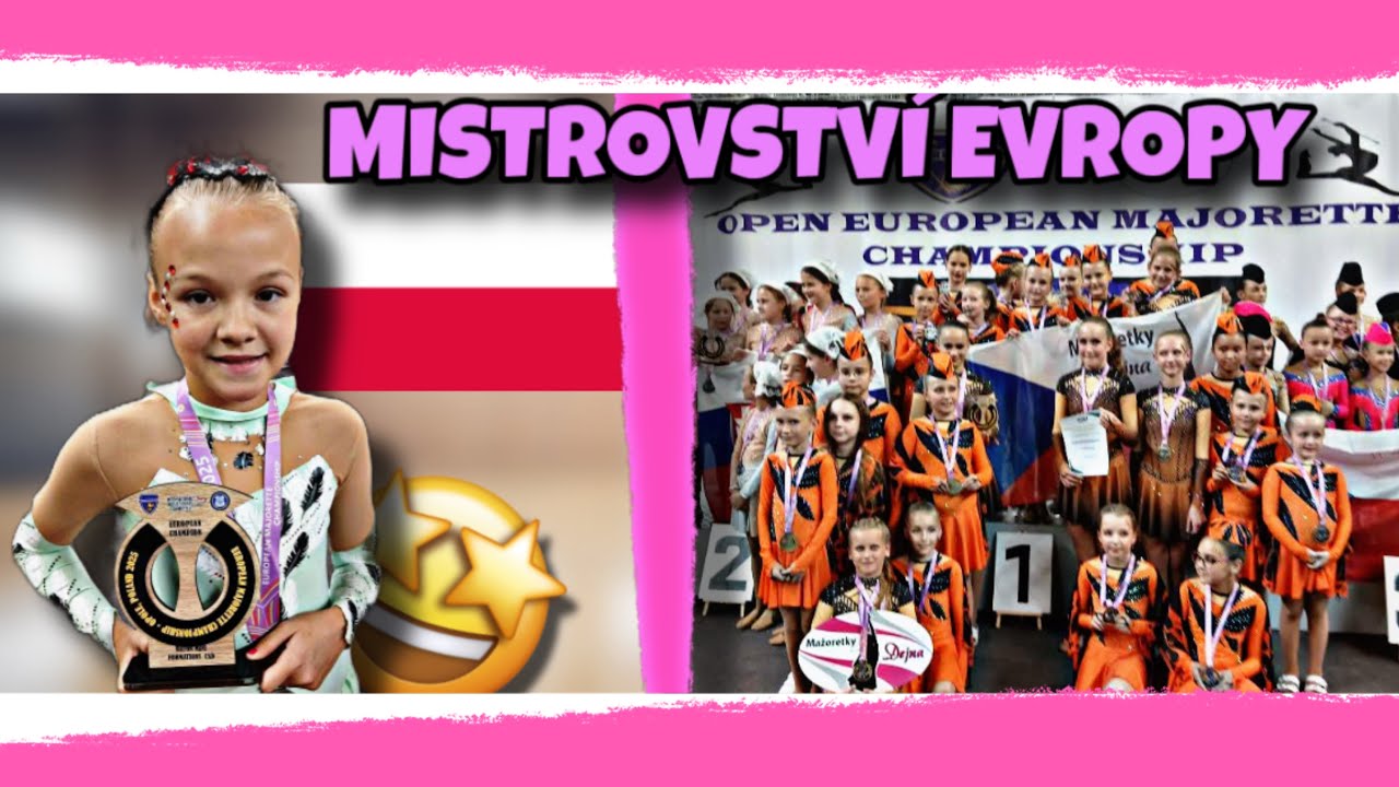 Moje Mistrovství Evropy v Mažoretkách v Polsku 🤩😄 VLOG 