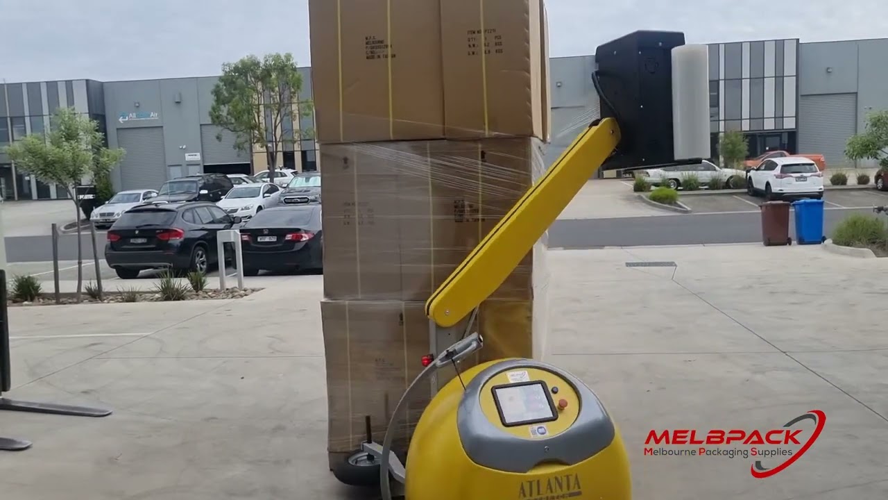 Battery pallet wrapper mobile - Robotic Stretch wrapper