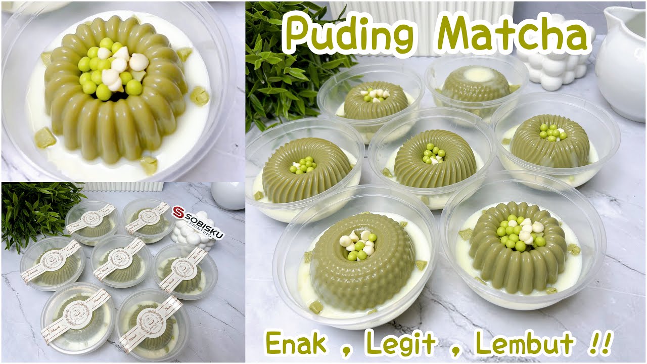 PELUANG BISNIS HASILKAN CUAN !! PUDING MATCHA FLA SUSU LEMBUT , LEGIT !!