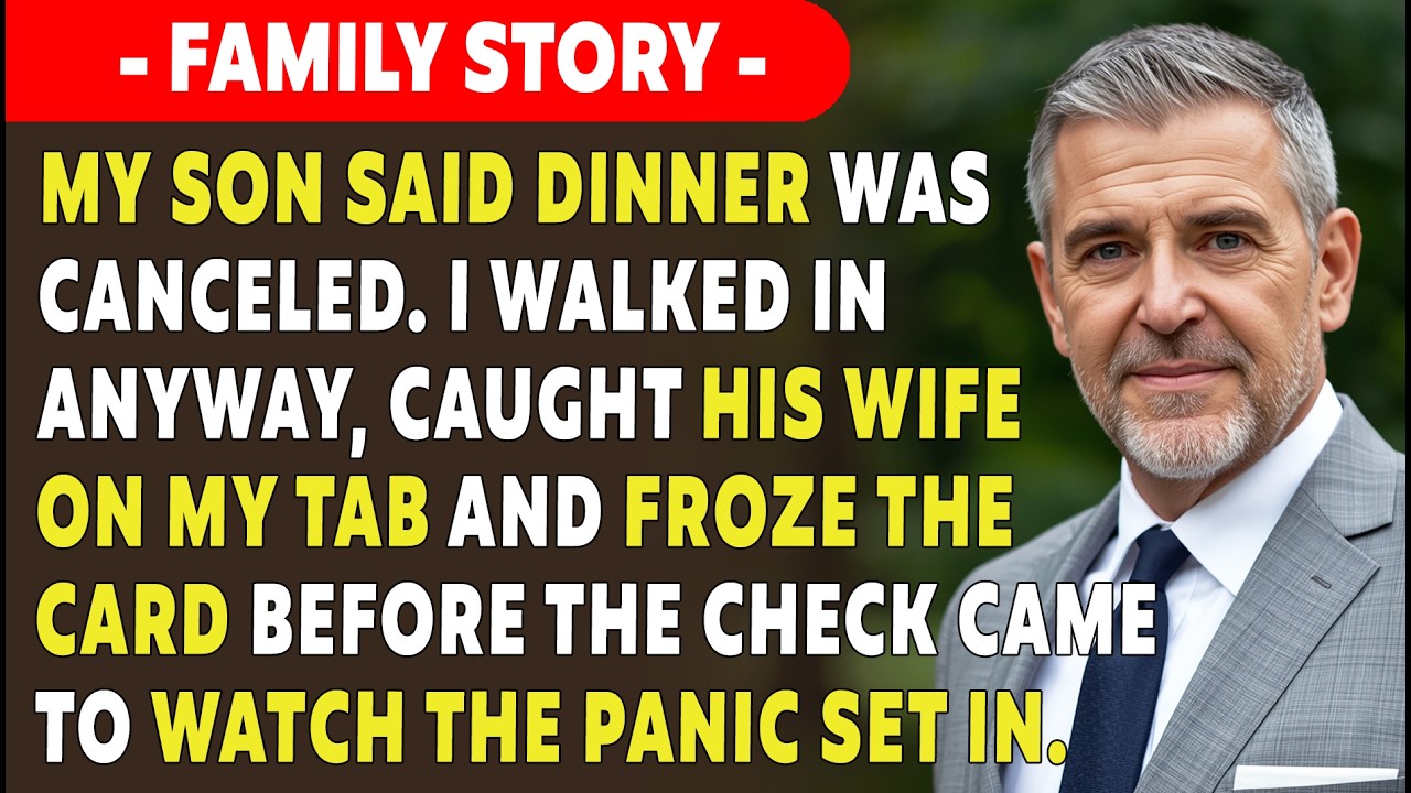 My Son Said Dinner Was Canceled, But I Caught His Wife Charging It To My Card | FAMILY STORY