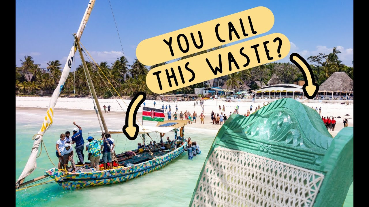 They turn trash into boats!