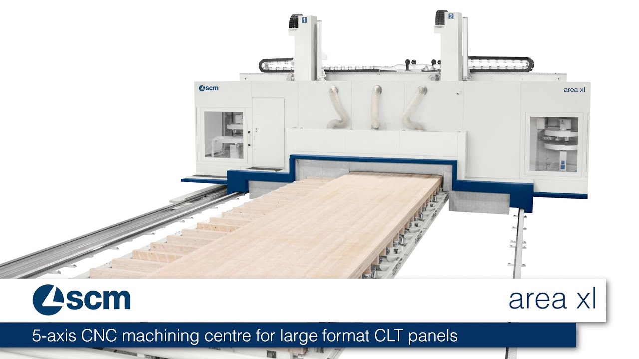 SCM AREA XL - 5-axis CNC machining centre for large format CLT panels