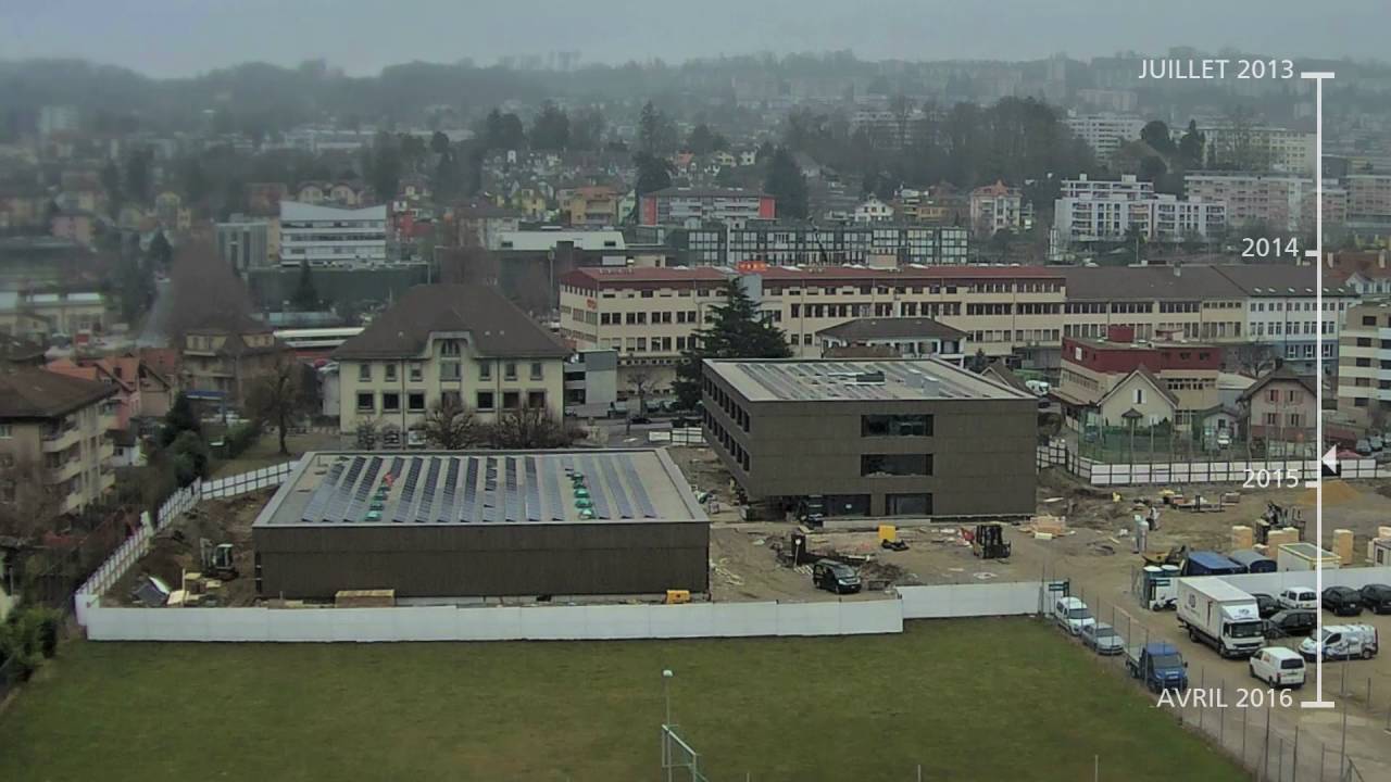 Construction du Collège du Censuy à Renens 2013-2016 - Timelapse