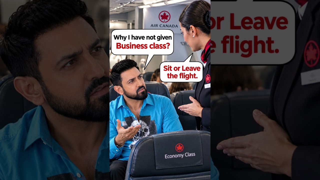 Gippy Grewal Downgraded to Economy After Paying for Business Class! 😳 | Air Canada #shorts