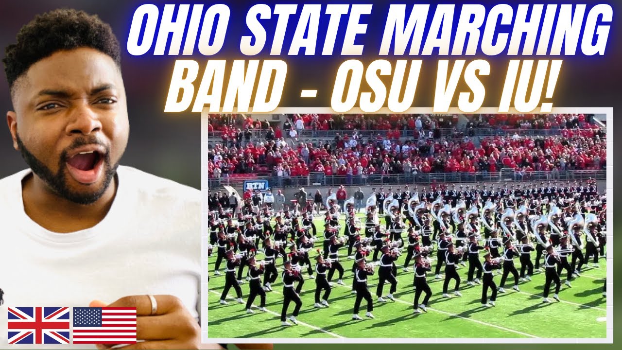 OHIO STATE UNIVERSITY MARCHING BAND RAMP ENTRY OSU VS IU!  - Brit Reacts