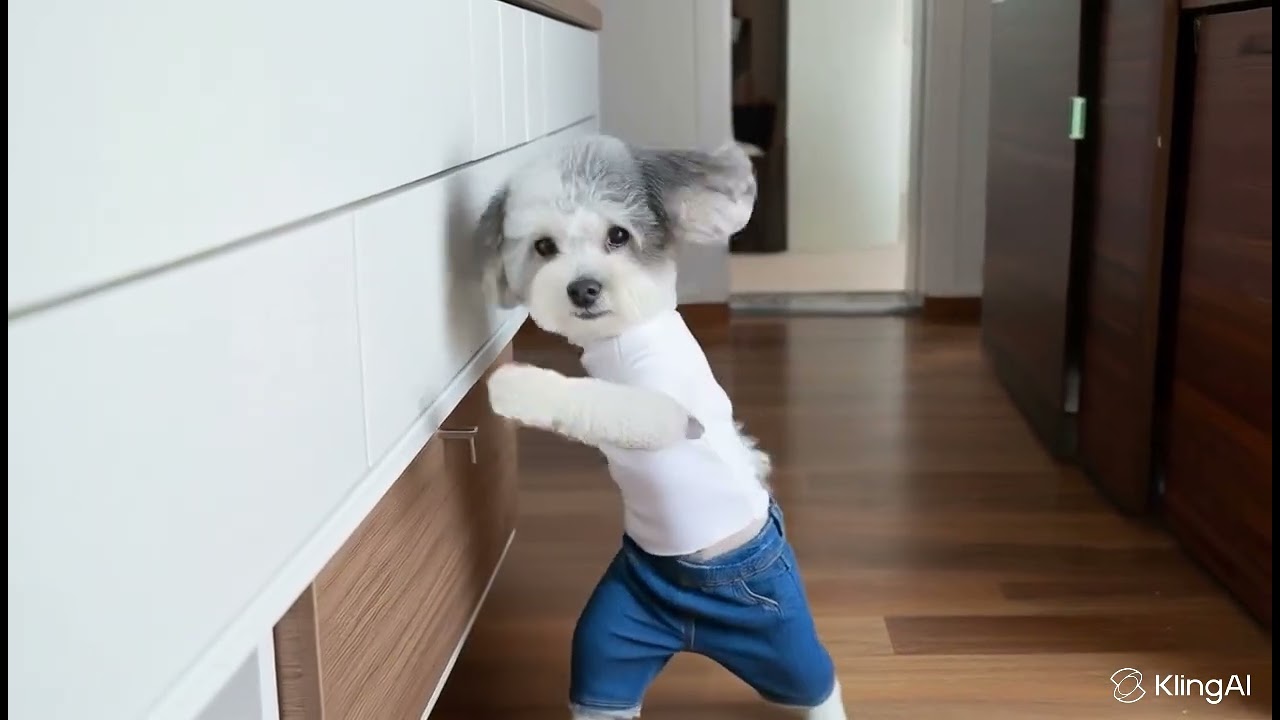AI dog dancing