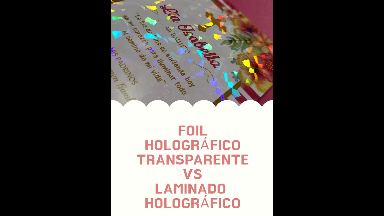 Laminado Holográfico Transparente vs Foil Holográfico Transparente
