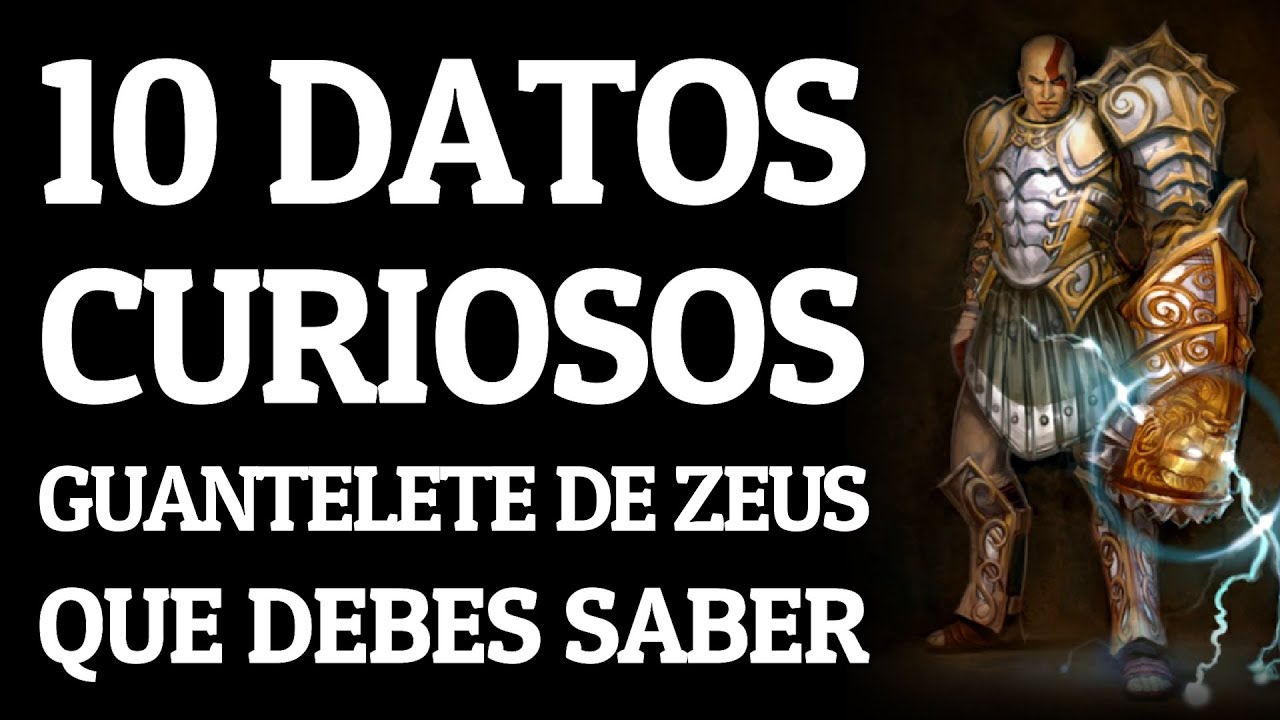 10 DATOS CURIOSOS sobre EL GUANTELETE DE ZEUS que DEBES SABER - GOD OF WAR 🔥