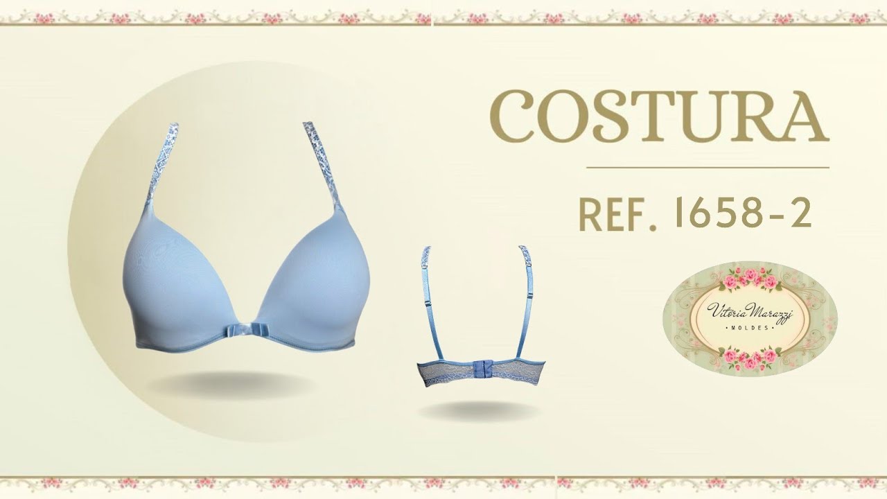 MOLDE REF.1658-2 SUTI&Atilde; VIT&Oacute;RIA MARAZZI #costura #suti&atilde;  #lingerie #vitoriamarazzi