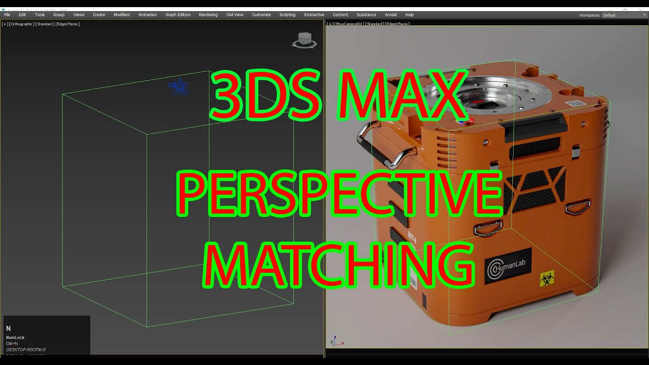 3ds Max Advance Tuttorial | Perspective match 3dsmax (P2)