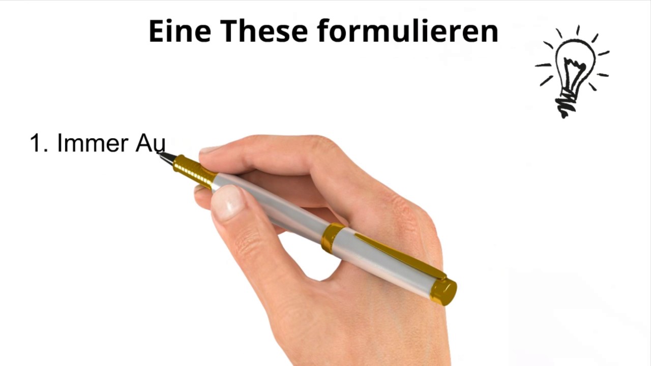 Thesen und Thesenarten
