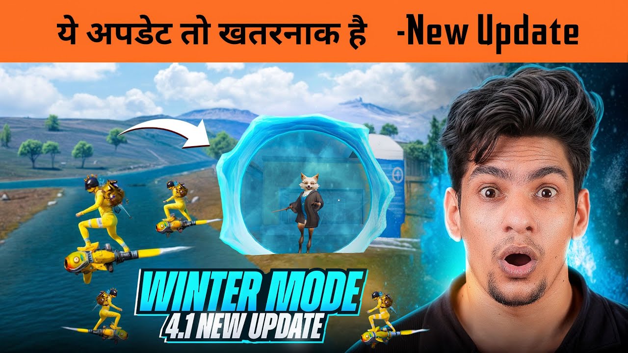 BGMI 4.1 New Update is Here 🔥New Rocket Launcher feature and Winetr Mode with New Vehichle