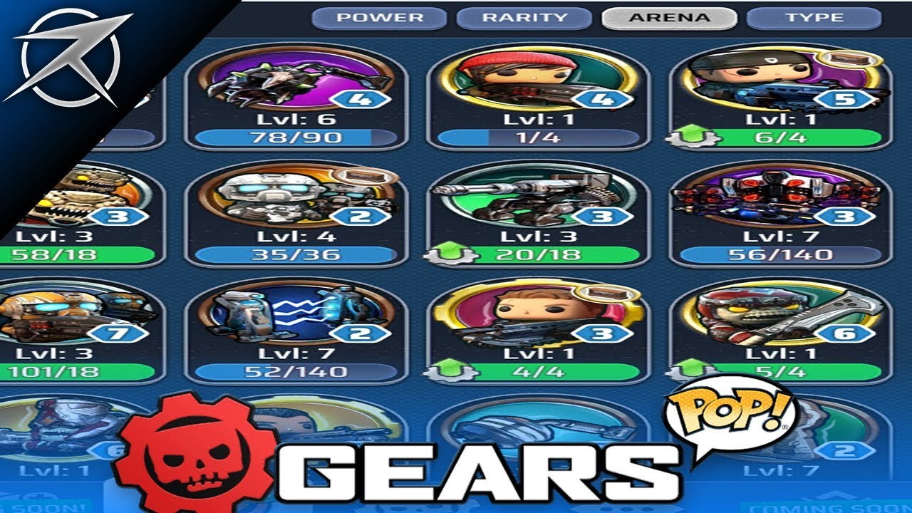 GEARS POP &laquo;ЗНАЧКИ ВСЕХ ПЕРСОНАЖЕЙ&raquo; В ИГРОВОЙ СТАТИСТИКЕ И СИЛЫ! (ШЕСТЕРНИ ВОЙНЫ ПОП)