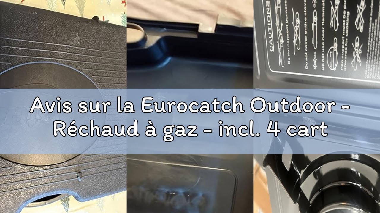 Avis sur la Eurocatch Outdoor - Réchaud à gaz - incl. 4 cartouches de gaz - Réchaud de camping - Brû