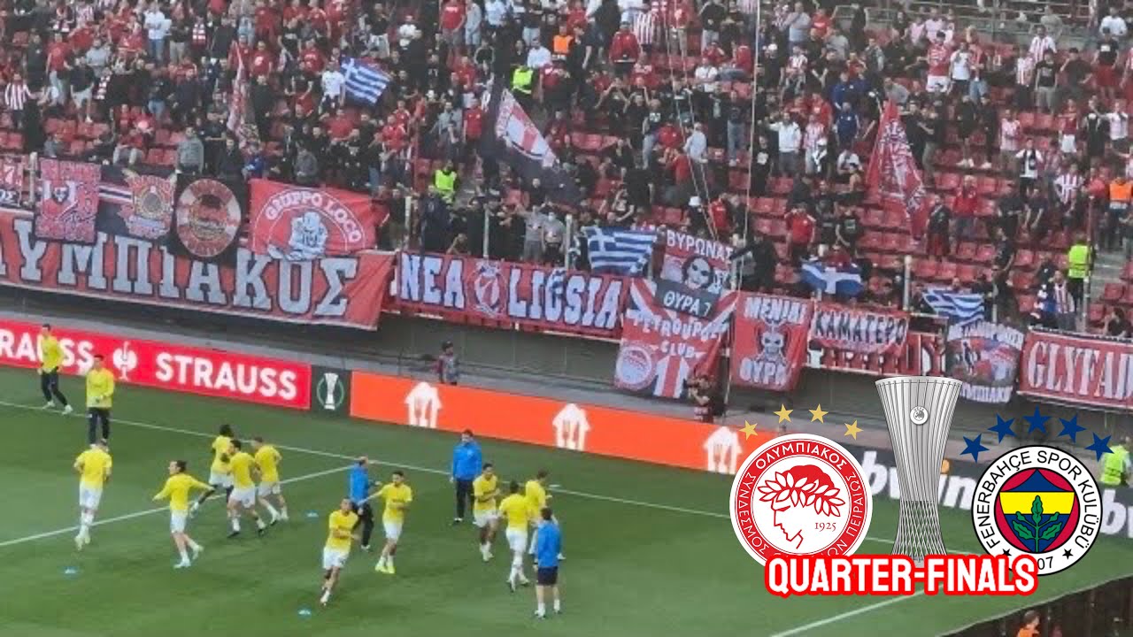 Olympiakos 3 - 2  Fenerbahce | UEFA Europa Conference League 2023/24 | Quarter-Finals 1st Leg