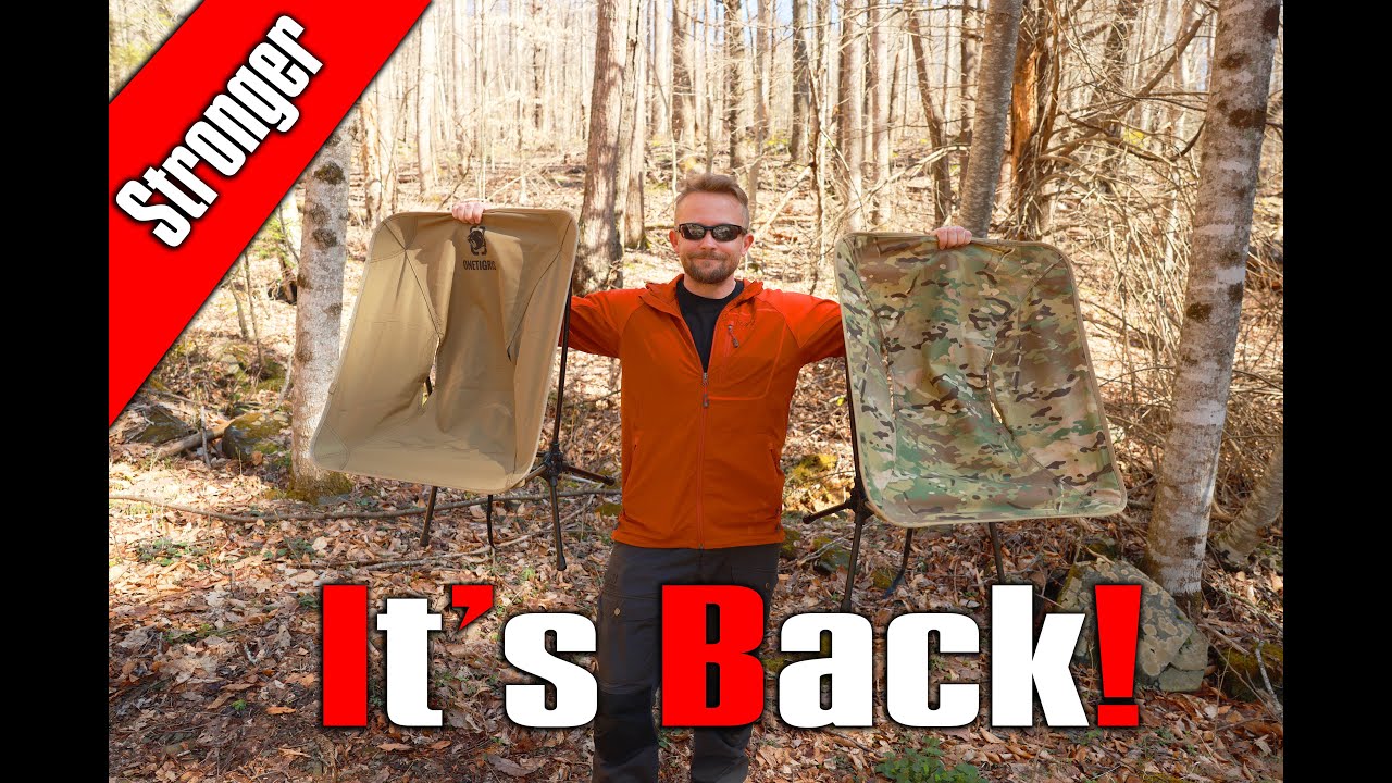 Stronger and Less Expensive - The OneTigris Foldable Chair Returns - Multicam and Coyote Brown