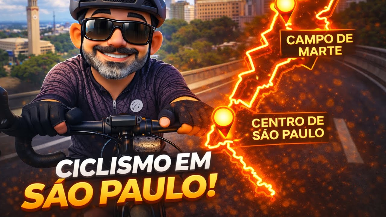 Cycling in São Paulo 🇧🇷 - Campo de Marte ✈️ | Centro SP 🏫 (PSP)