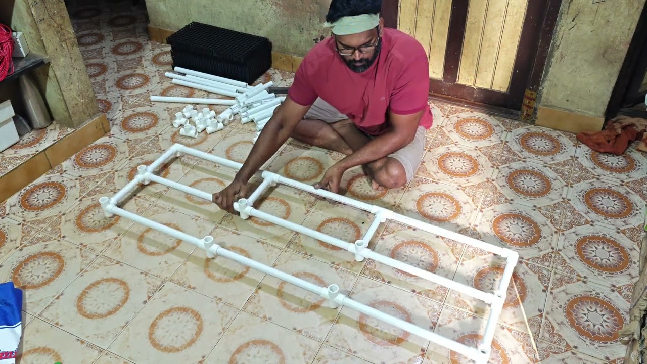 How to make two layer upvc stand in terrace garden.  #upvc #gardening #மாடிதோட்டம் #maadithottam