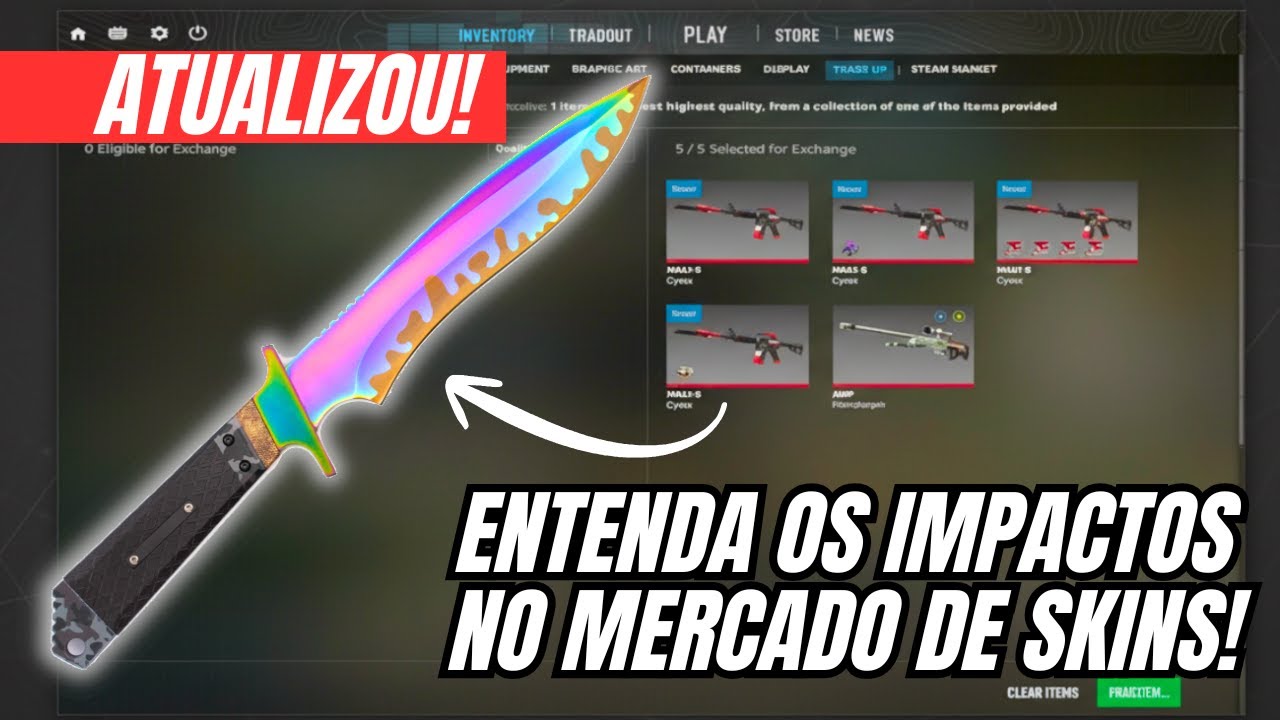 5 Skins = 1 Faca ou Luva no CS2 | O que acontece agora?