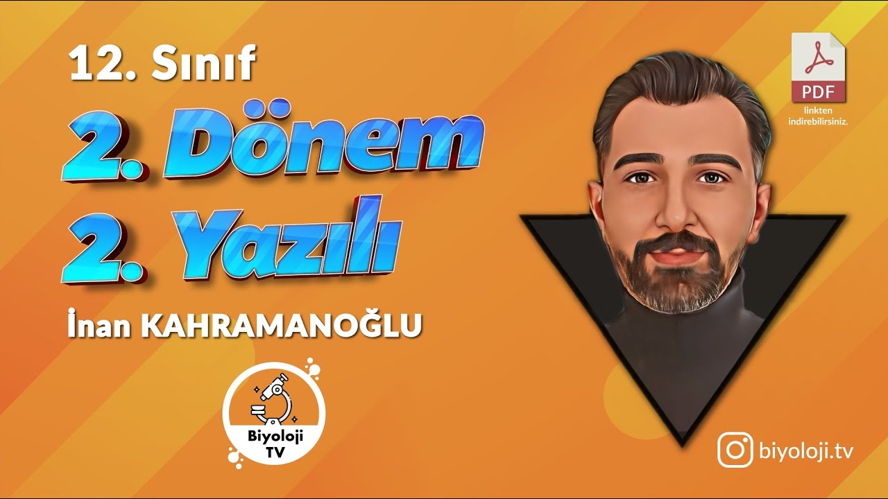 12.Sınıf Biyoloji 2.Dönem 2.Yazılı +PDF | 2024