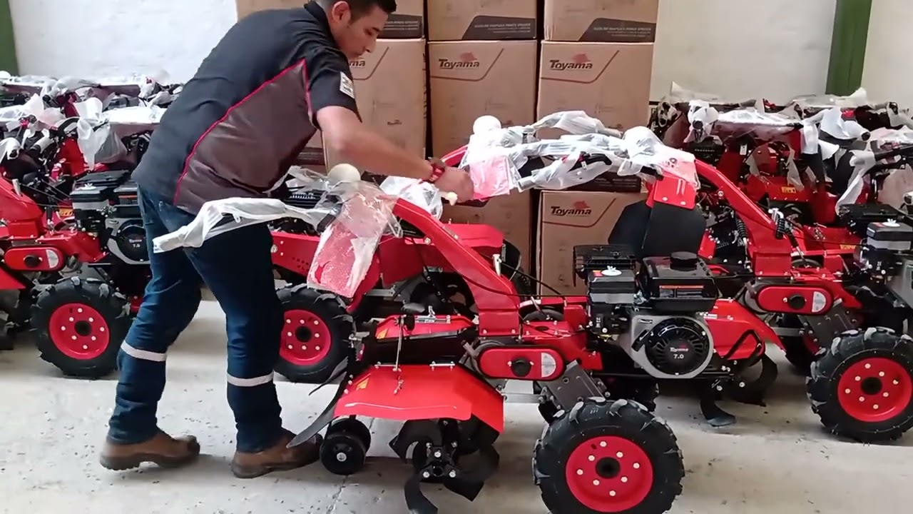 funcionamiento motocultor toyama TT65