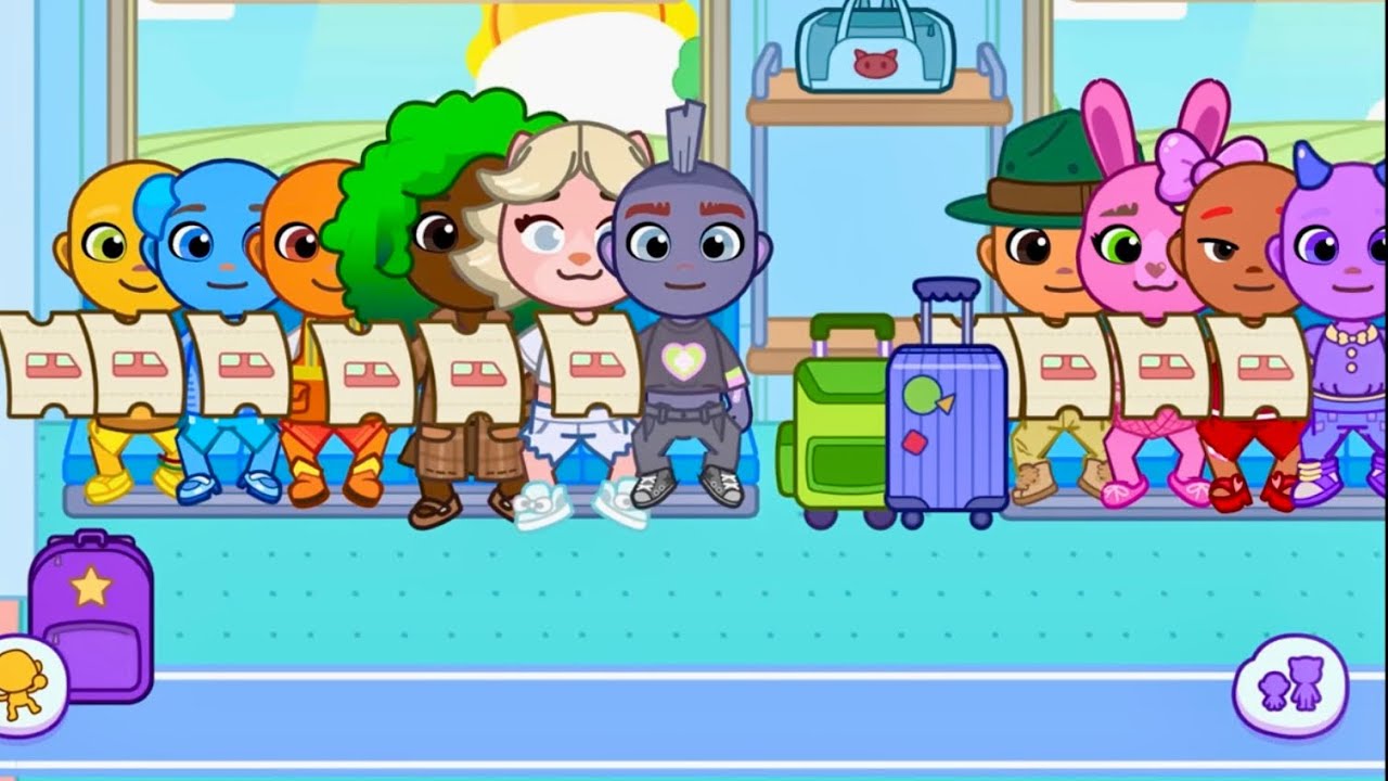 Sprunki in Real life Train Ride Vacation in Talking Tom World Gameplay 2026 update