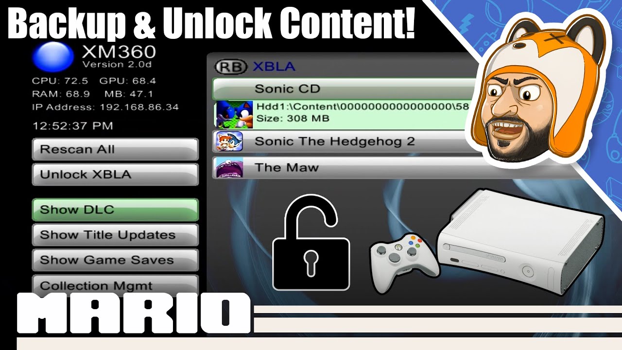 How to Backup and Unlock XBLA/DLC Content on Xbox 360 (JTAG/RGH/Bad Update)