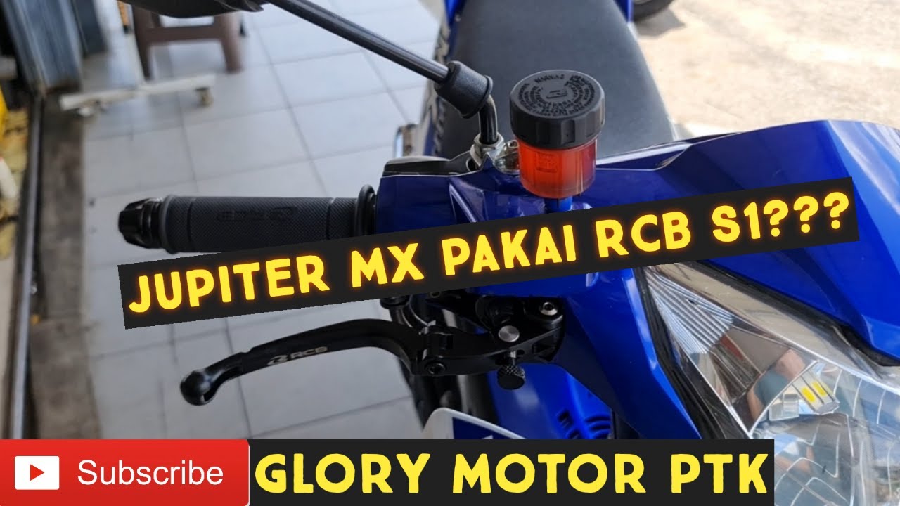 Pasang Master Rem RCB S1 Black 14mm ke Motor Jupiter MX, Handgrip RCB Sekalian dipasang!!