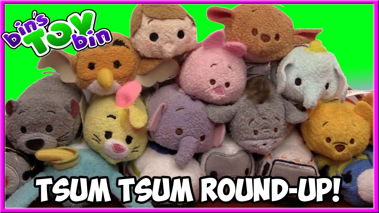 Disney Tsum Tsum Round-Up! Winnie the Pooh & Disneyland - Dec. 2015 | Bin's Toy Bin