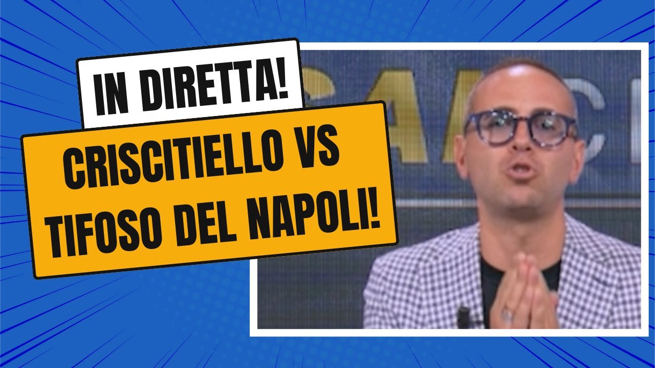 CRISCITIELLO VS TIFOSO DEL NAPOLI! | Clamoroso SFOGO IN DIRETTA 😳