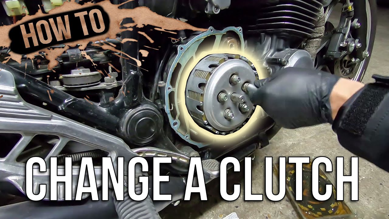 How to change a motorcycle Clutch - Cafe Racer