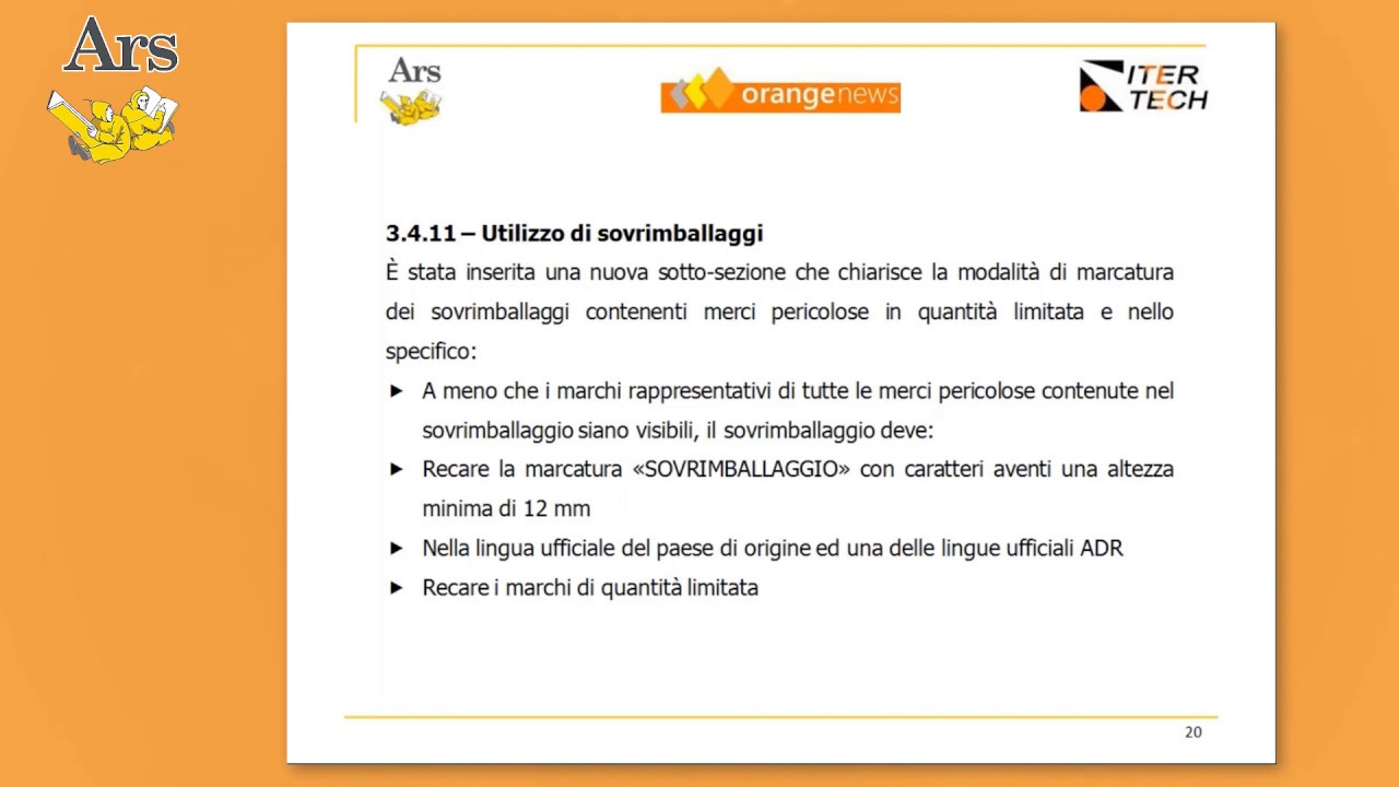 WebinArs: La spedizione intermodale di merci pericolose in Quantità Limitata