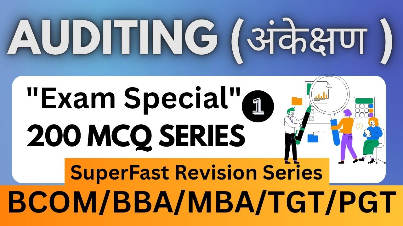 Auditing mcqs bcom 3rd year | Contemporary Auditing mcqs | Auditing mcqs 