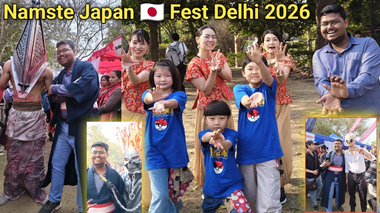 Namaste Japan Fest Delhi 2026 full vlog || Japani mela Saket Garden of Five Senses #yr_prabhat_gupta