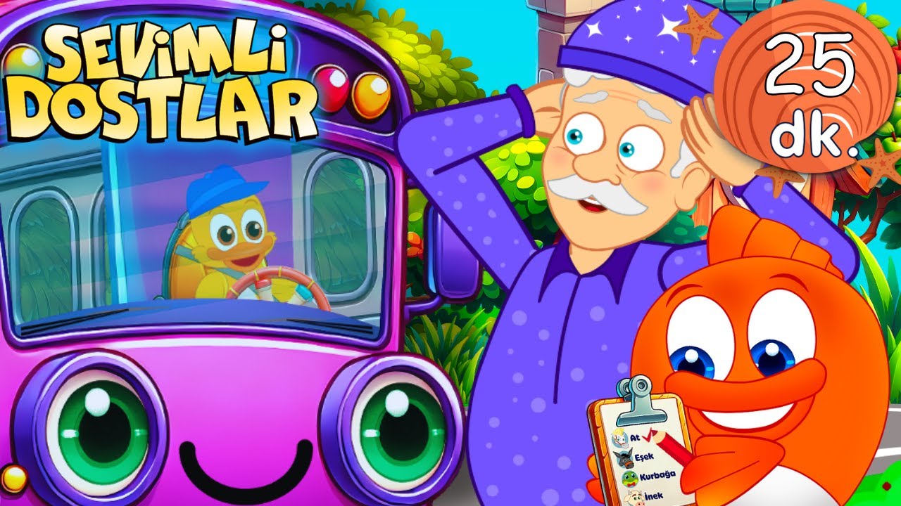 Otobüs Şarkıları 🚏🚎 Eğlenceli Sevimli Dostlar Bebek ve Çocuk Şarkıları💜