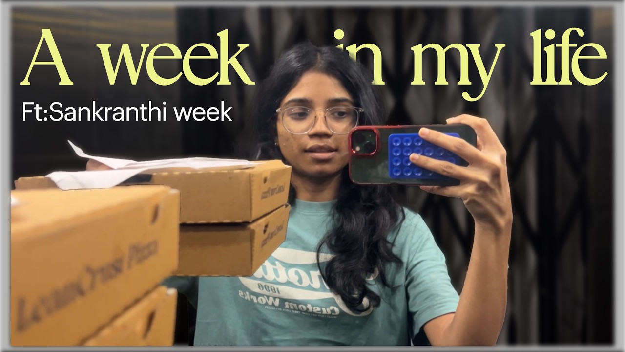A Week in My Life Living Alone During Sankranthi 🪁✨ | Solo Celebrations & Festive Vibes