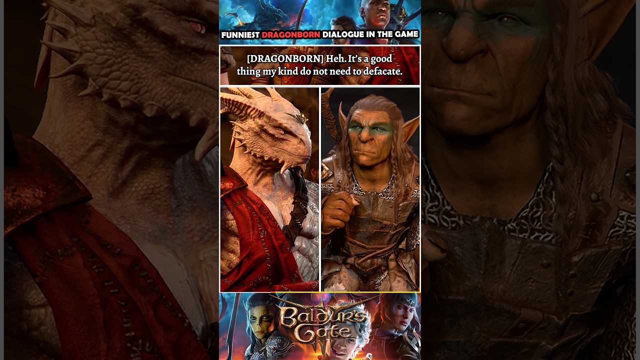 The funniest Dragonborn dialogue option in Baldur's Gate 3