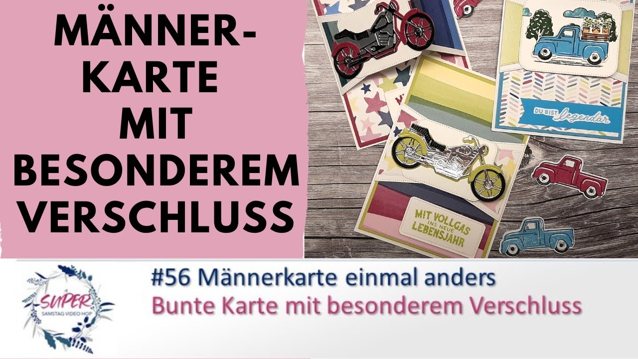 56. Video-Hop vom Team Stempelkultur | M&auml;nnerkarte einmal anders - nicht grau, blau oder gr&uuml;n